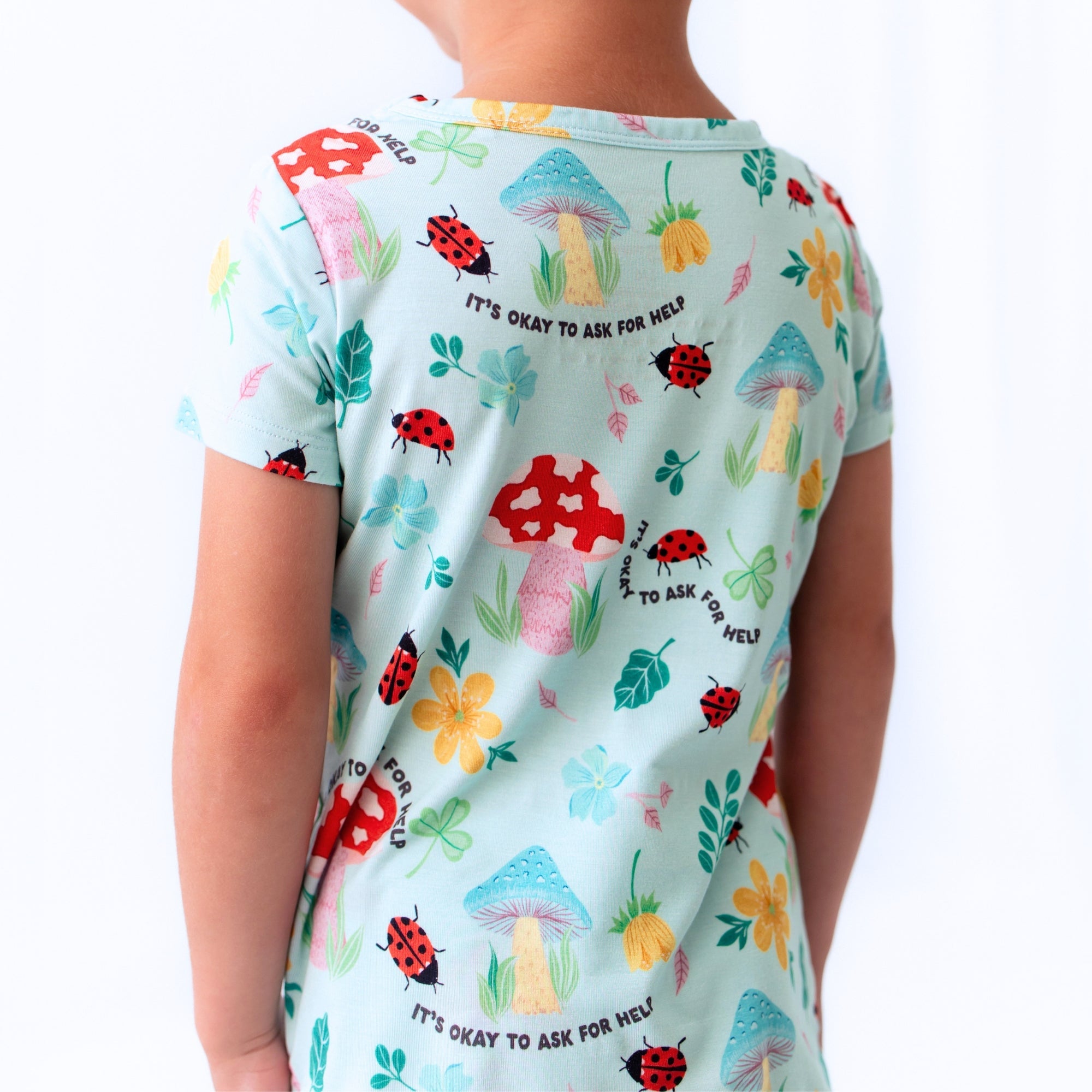 The Second-skin 2-piece Short Sleeve Pajama | Magic Mushroom