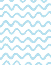 'aegean Waves' Wallpaper By Tea Collection - Baby Blue