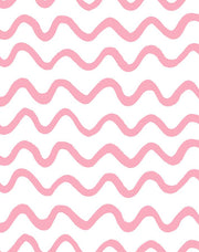 'aegean Waves' Wallpaper By Tea Collection - Bubblegum
