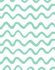 'aegean Waves' Wallpaper By Tea Collection - Caribbean