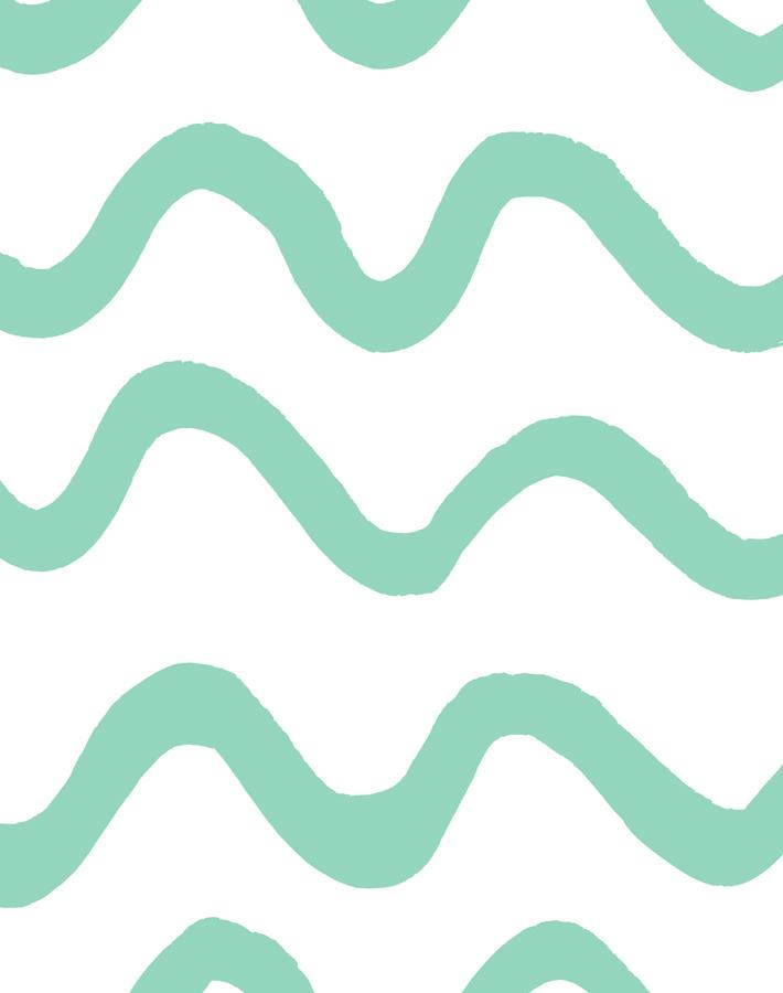 'aegean Waves' Wallpaper By Tea Collection - Caribbean
