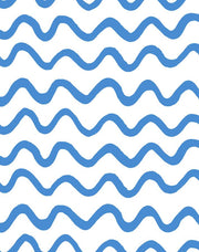 'aegean Waves' Wallpaper By Tea Collection - Cerulean