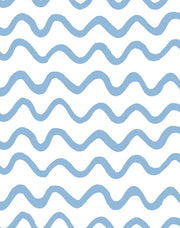 'aegean Waves' Wallpaper By Tea Collection - Cornflower
