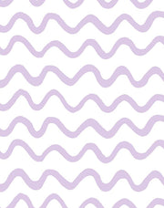 'aegean Waves' Wallpaper By Tea Collection - Lavender