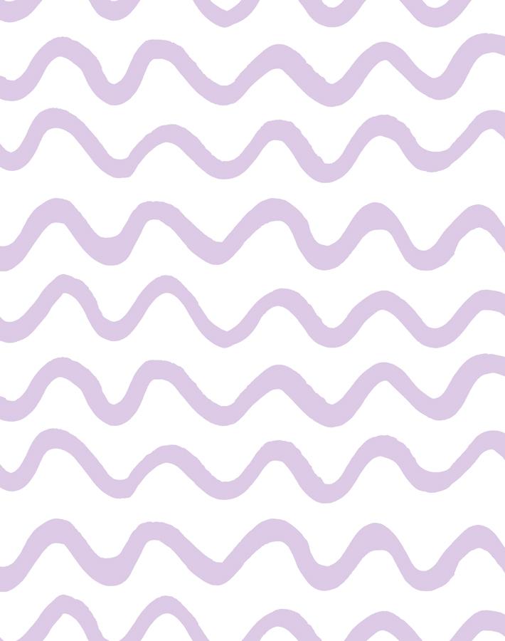 'aegean Waves' Wallpaper By Tea Collection - Lavender