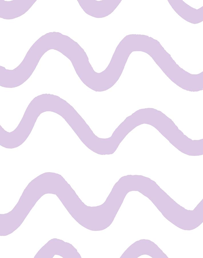 'aegean Waves' Wallpaper By Tea Collection - Lavender