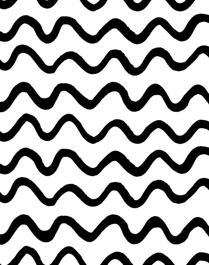 'aegean Waves' Wallpaper By Tea Collection - Onyx