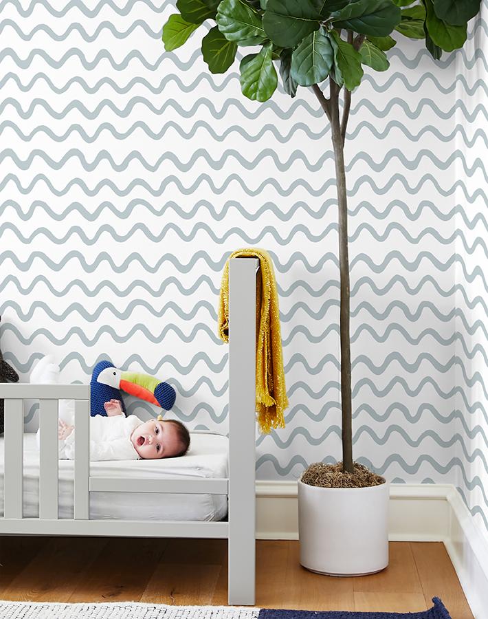 'aegean Waves' Wallpaper By Tea Collection - Elephant