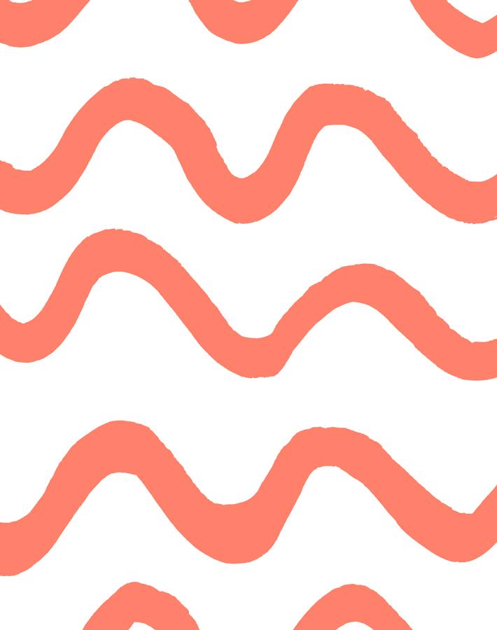 'aegean Waves' Wallpaper By Tea Collection - Watermelon