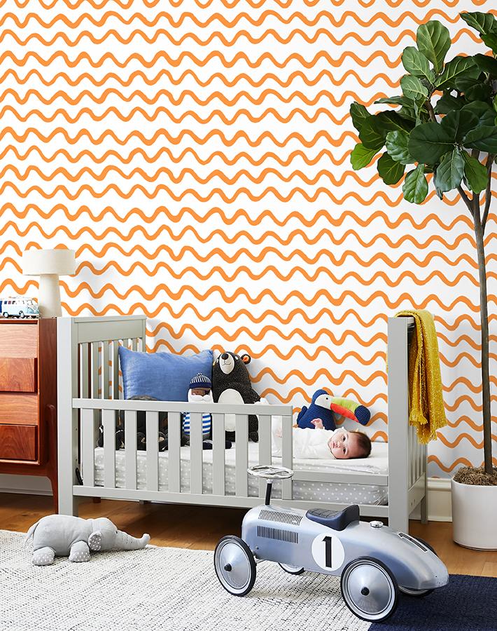 'aegean Waves' Wallpaper By Tea Collection - Pushpop