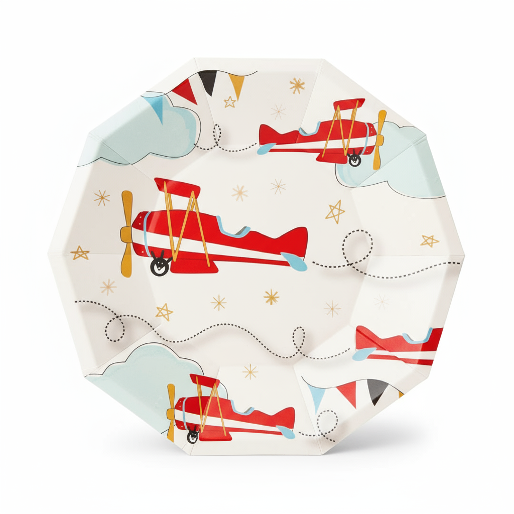 Airplane Small Plates (set Of 8)