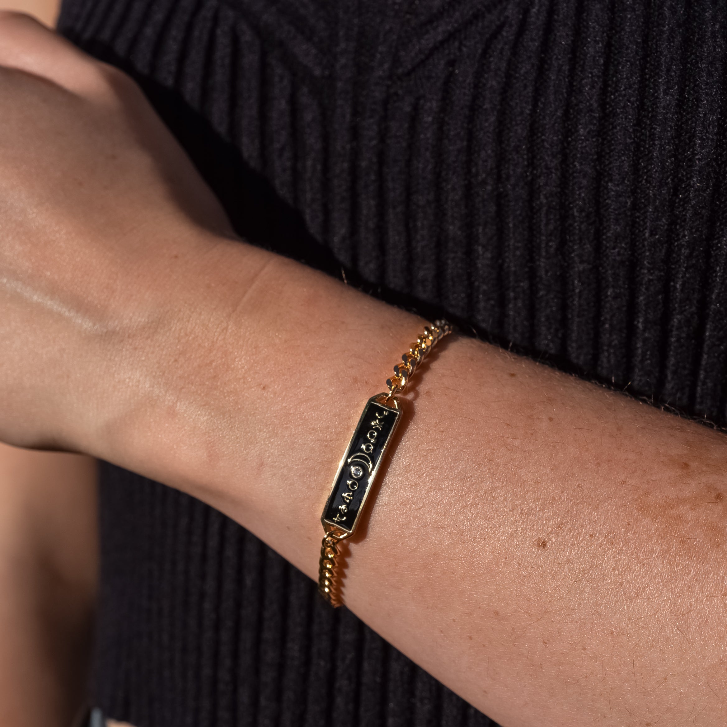 Alchemy Black Enamel Bracelet