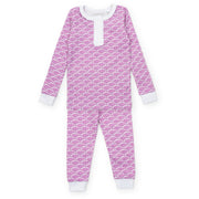 Alden Girls' Pajama Pant Set - African Elephants Pink