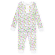 Alden Girls' Pajama Pant Set - Mod Holiday Pink