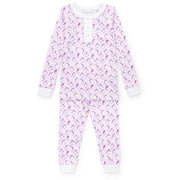 Alden Girls' Pajama Pant Set - Penguin Party Pink