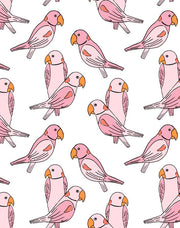 'alexandrine Parakeet' Wallpaper By Tea Collection - Pink
