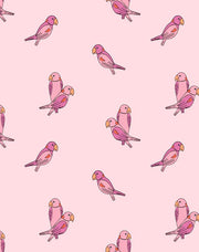 'small Alexandrine Parakeet' Wallpaper By Tea Collection - Ballet Slipper