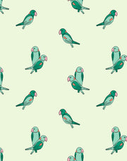 'small Alexandrine Parakeet' Wallpaper By Tea Collection - Emerald