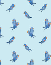 'small Alexandrine Parakeet' Wallpaper By Tea Collection - Sky