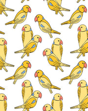 'alexandrine Parakeet' Wallpaper By Tea Collection - Yellow