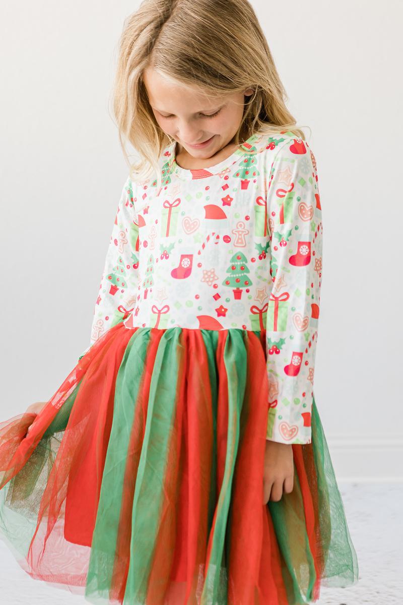 All I Want For Christmas L/s Tutu Dress