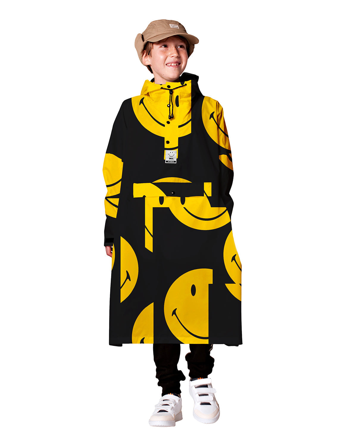 Kids Rain Poncho Smiley
