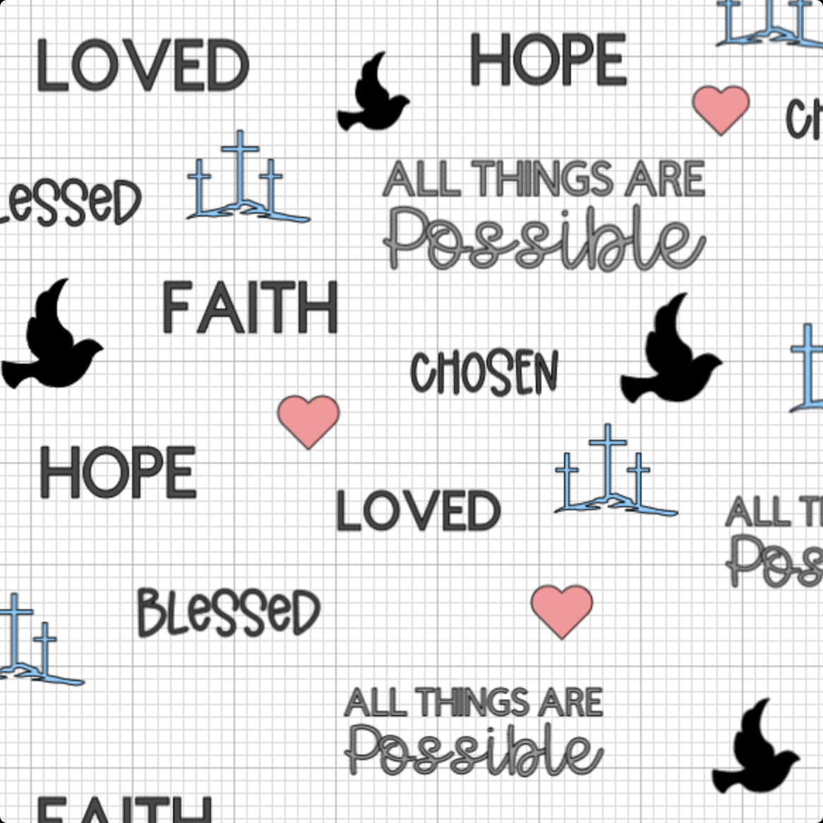 All Things Are Possible Swaddle Blanket