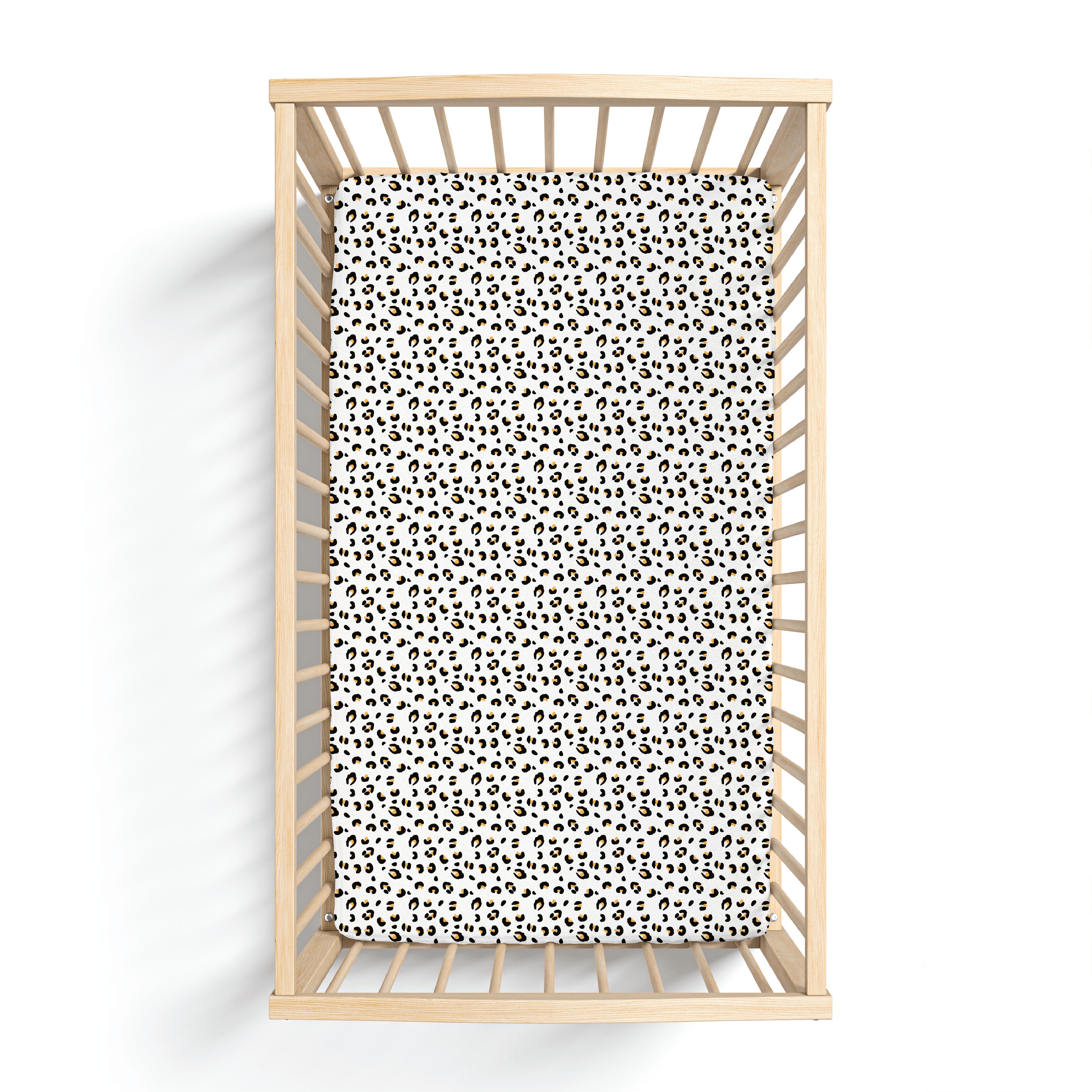 Allie Leopard Bamboo Crib Sheet