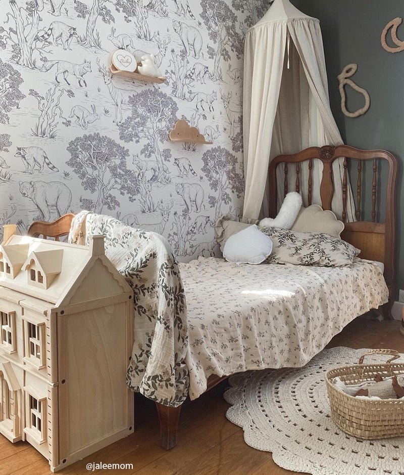 Alma Ecru Hand Crochet Children's Rug