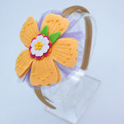 Aloha Headband- Sunshine Yellow And Lilac