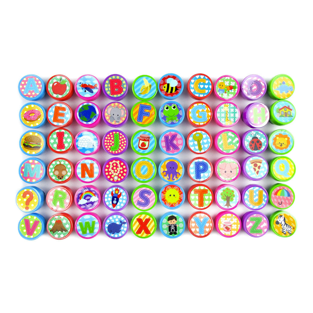 Alphabet Assorted Stampers For Kids With Free Activity Book