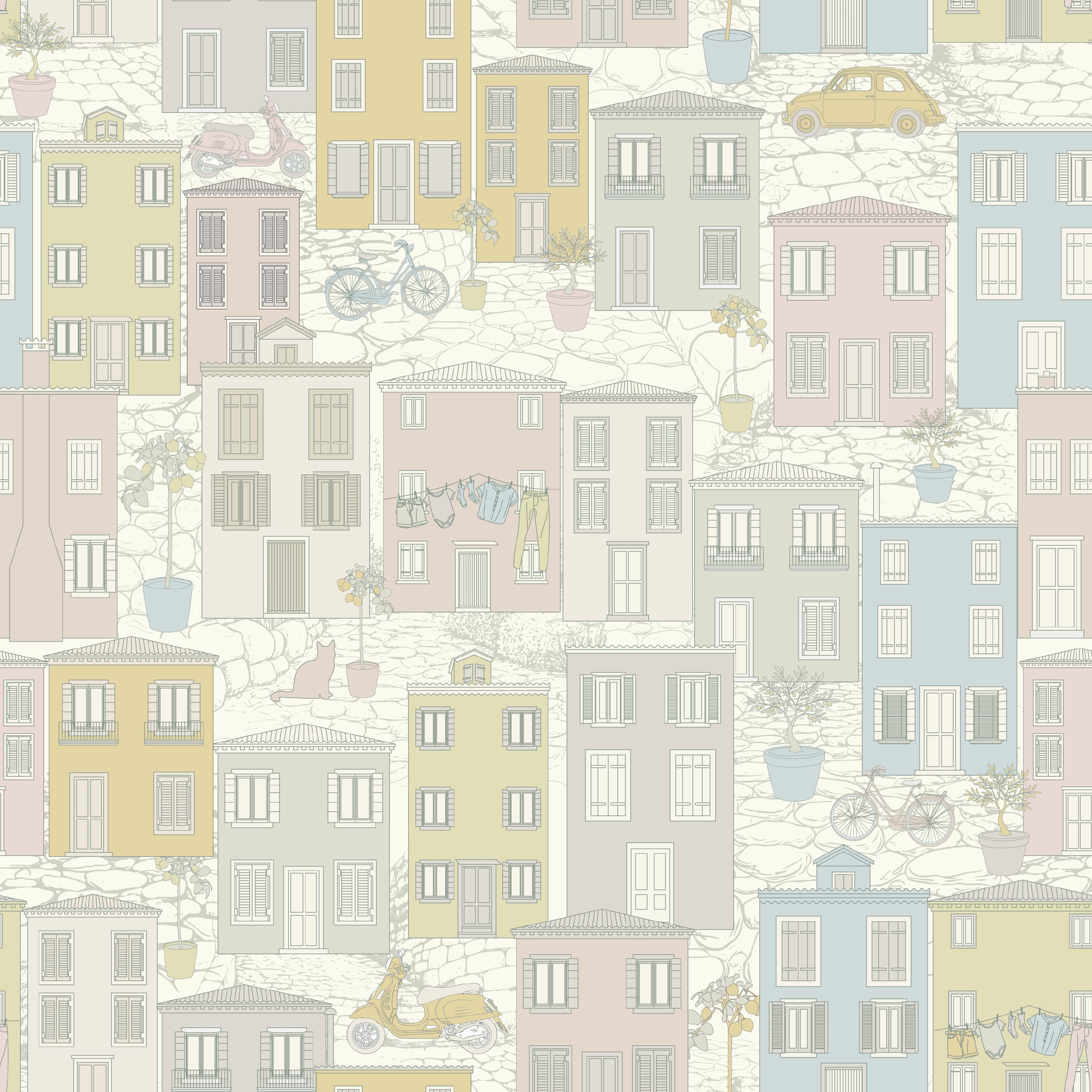 Amalfi Wallpaper By Margaret Clavell