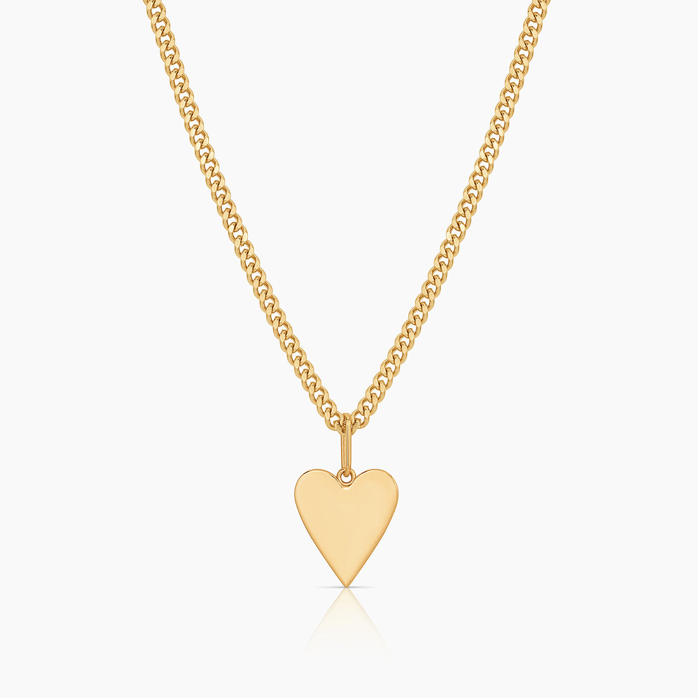 Amaya Heart Curb Necklace