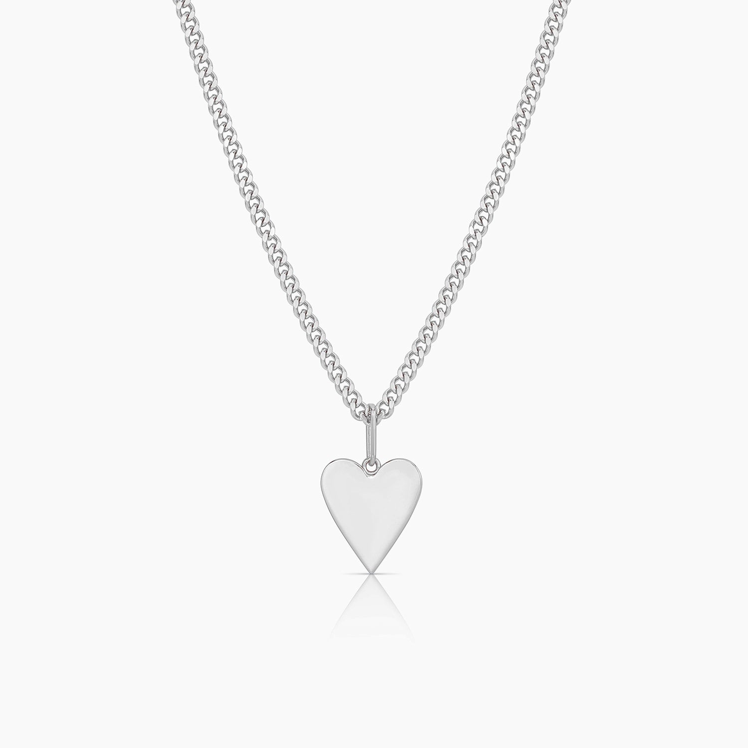 Amaya Heart Curb Necklace