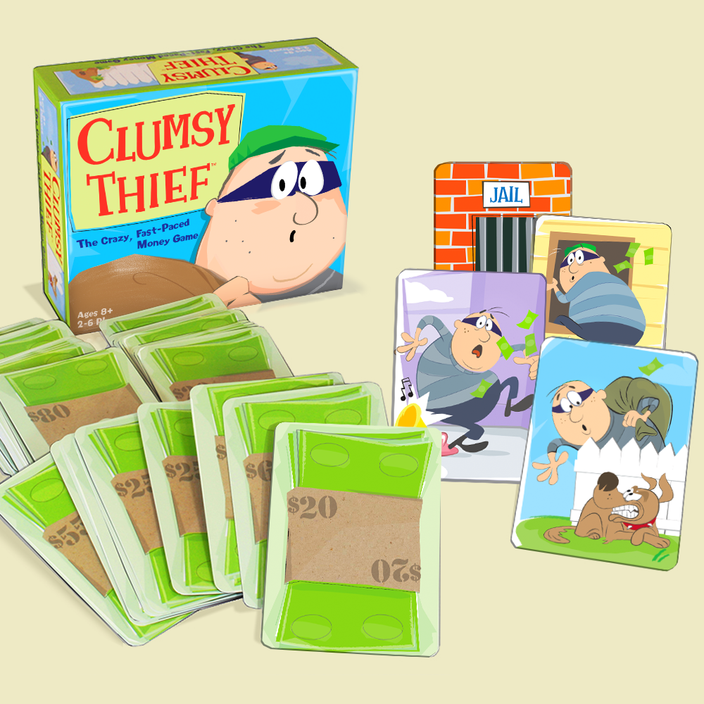 Clumsy Thief - Adding To $100 Game