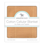 Amazing Baby - Cotton Cellular Blanket, Butterum