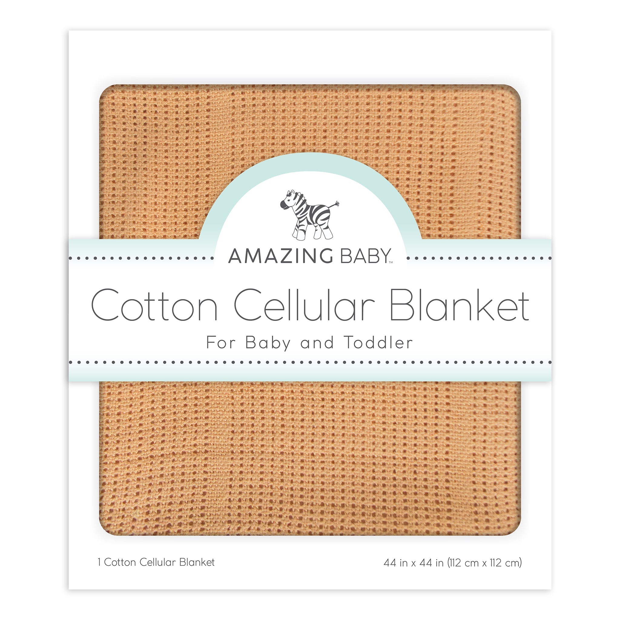 Amazing Baby - Cotton Cellular Blanket, Butterum