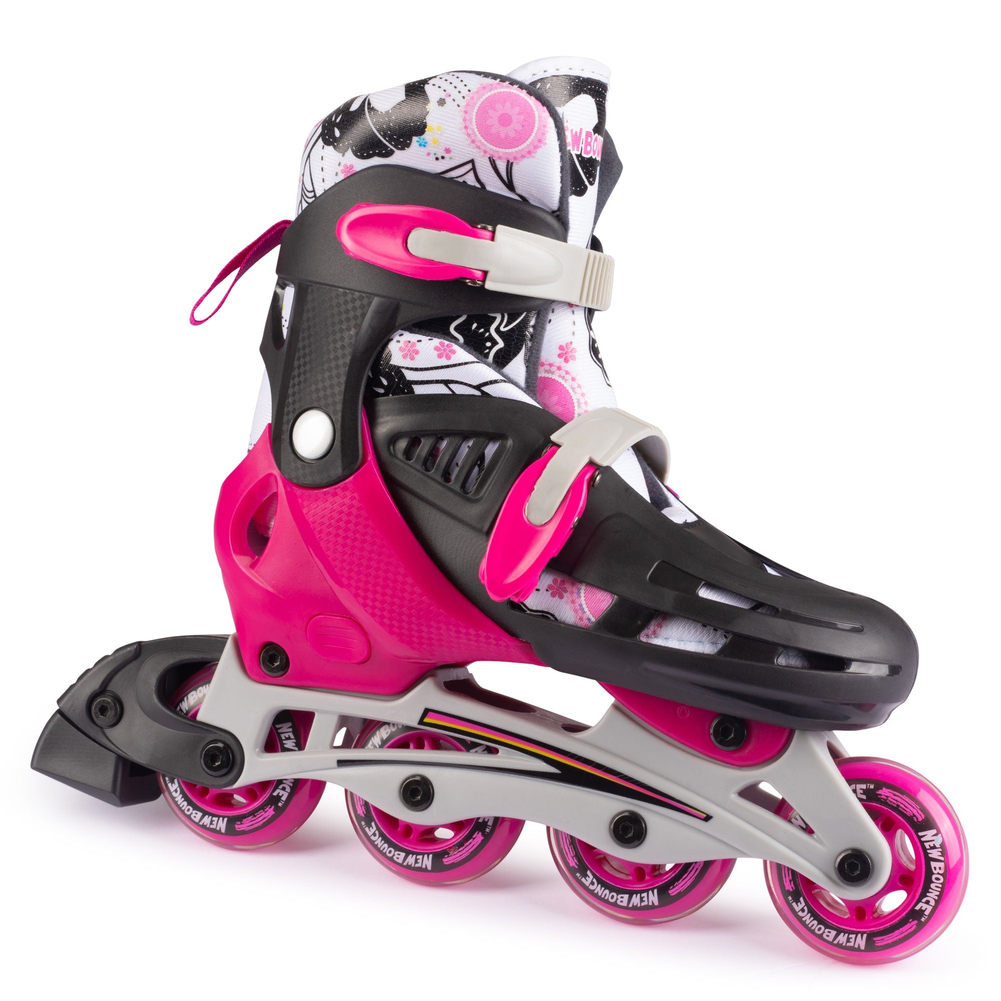 Adjustable Inline Skates - Pink