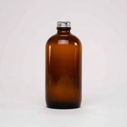 16 Oz Amber Glass Keeper Bottle | Metal Cap