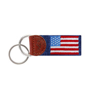 American Flag Key Fob (classic Navy)
