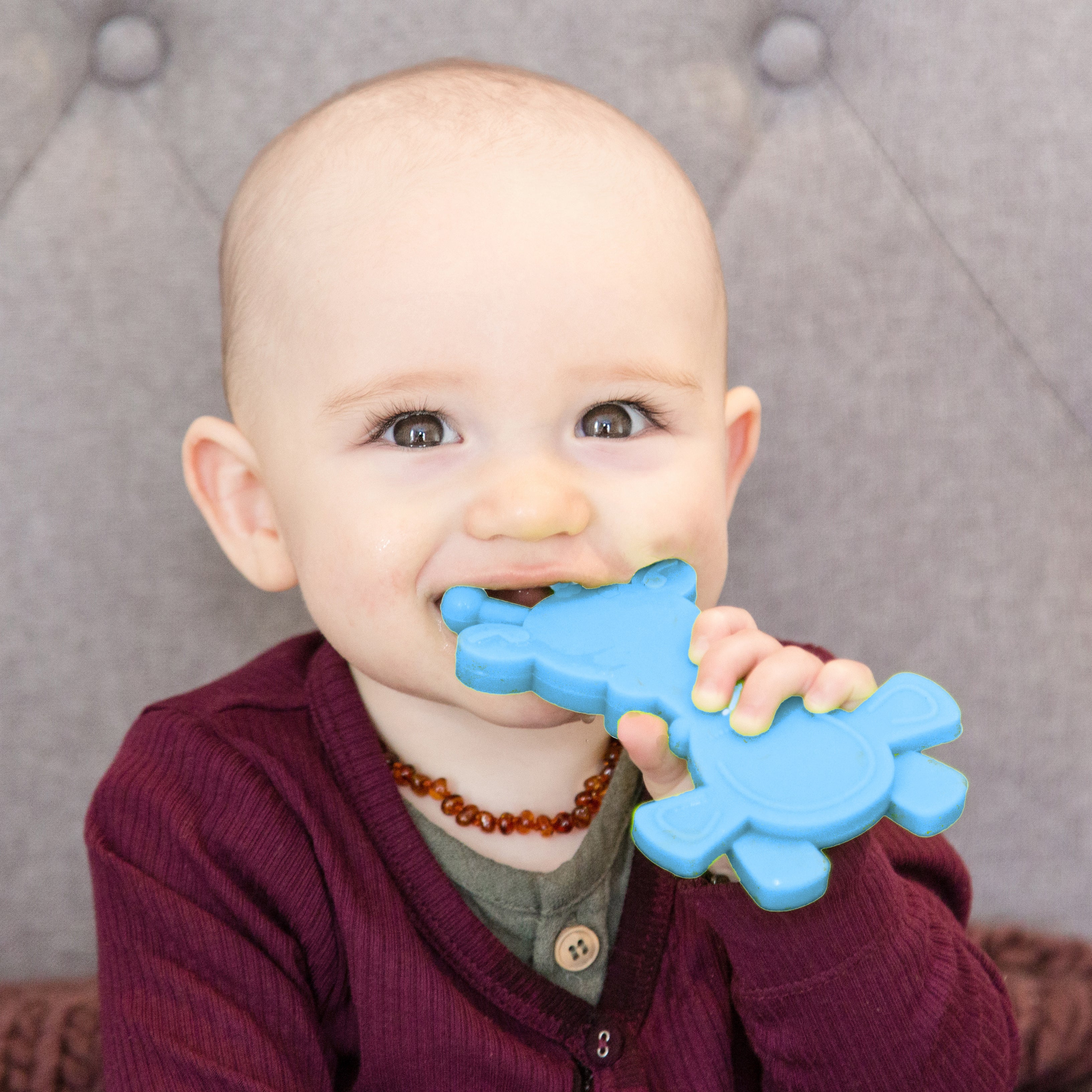 Little Bambam Baby Teething Toy – Cyan