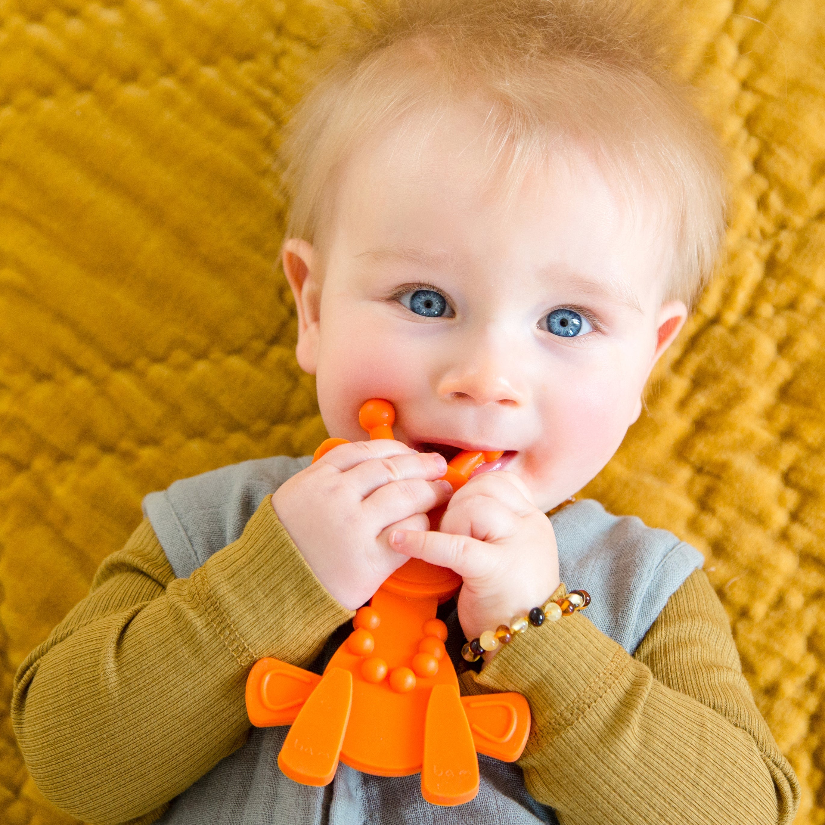 Little Bambam Baby Teething Toy – Orange