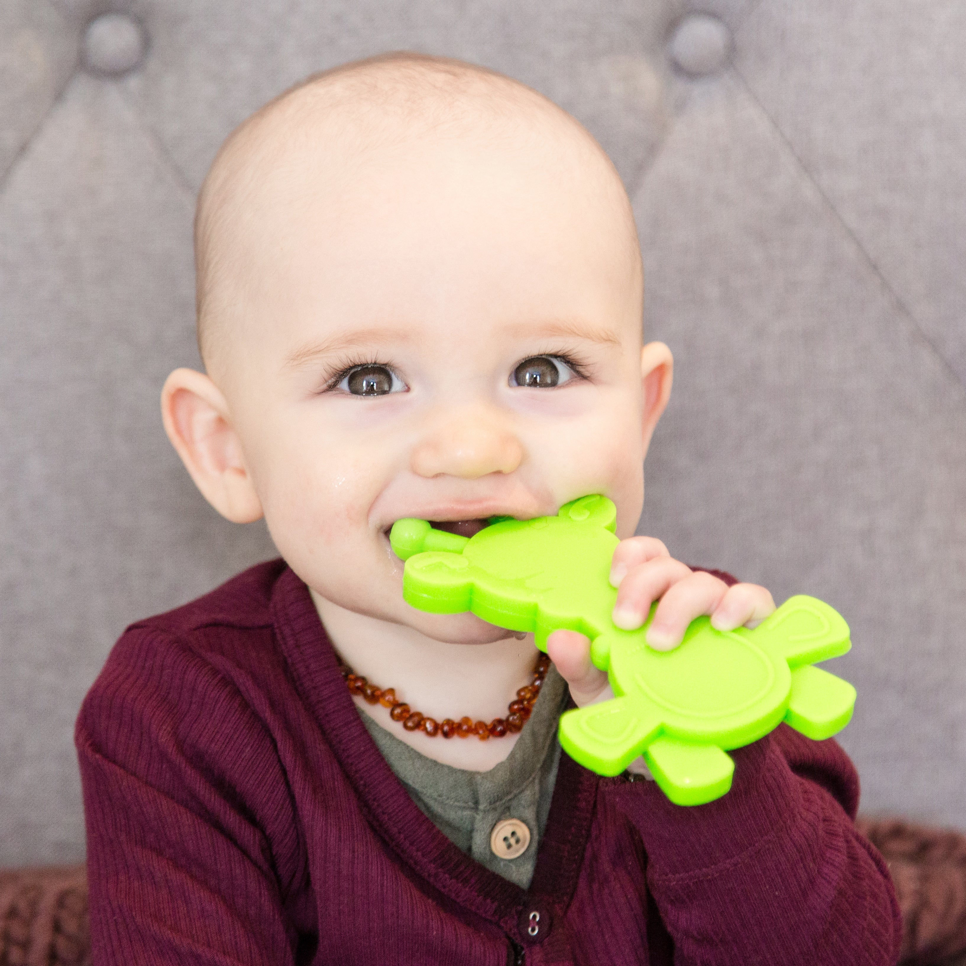 Little Bambam Baby Teething Toy - Lime