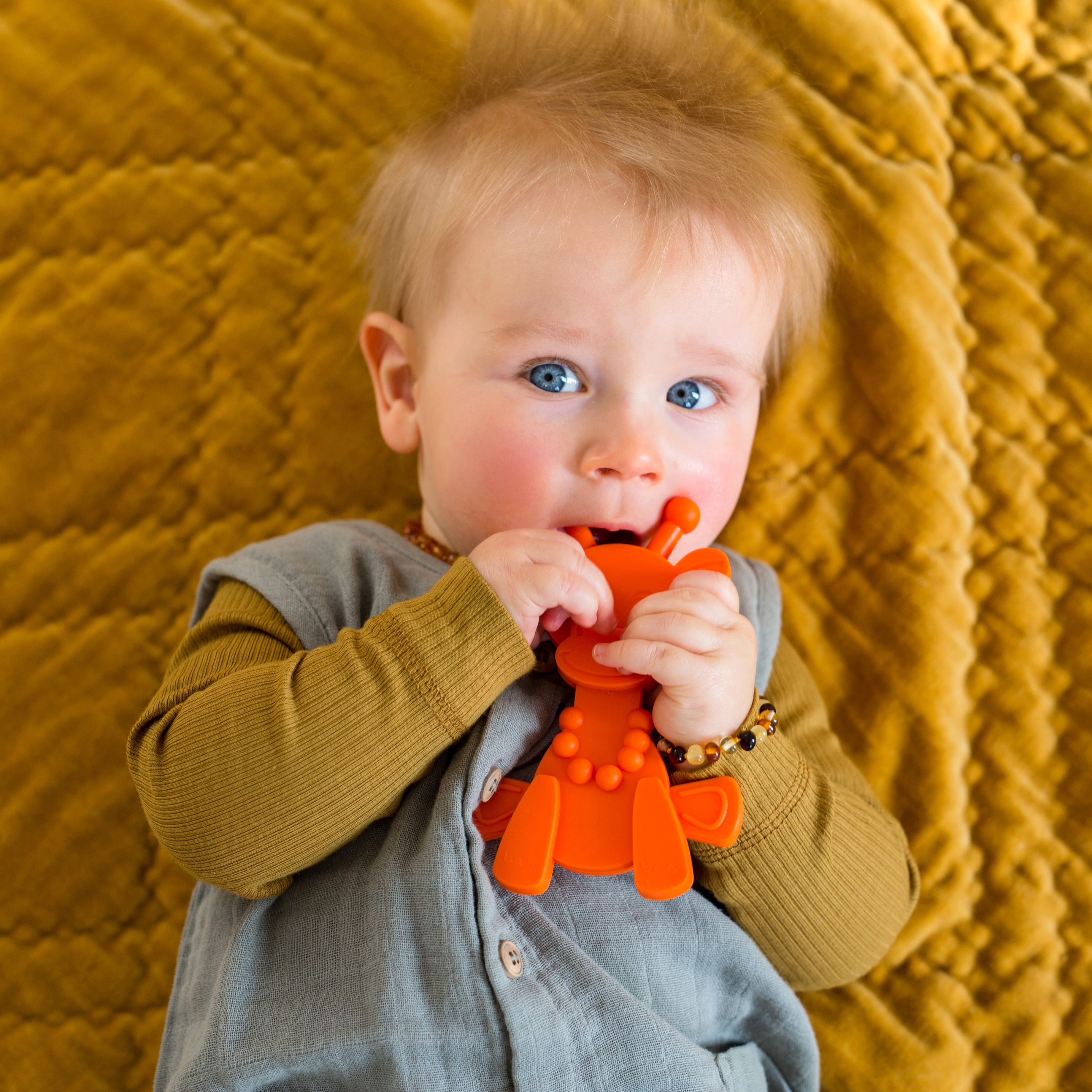 Little Bambam Baby Teething Toy – Orange