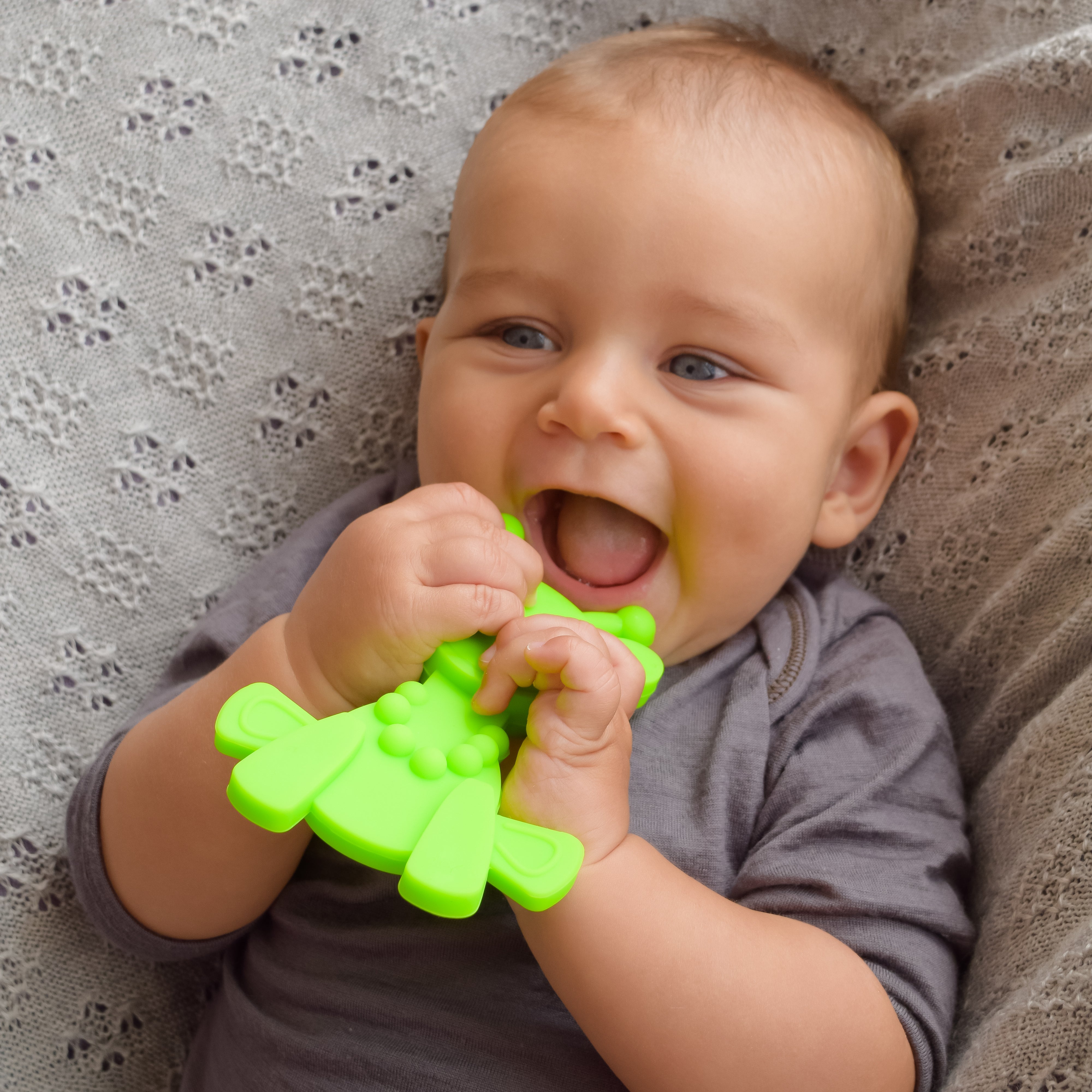 Little Bambam Baby Teething Toy - Lime