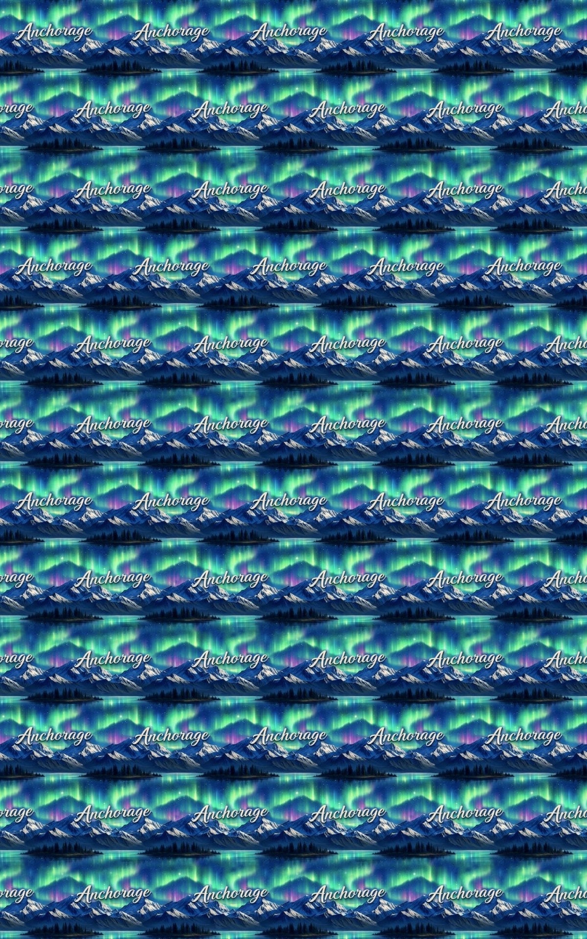 Anchorage Northern Lights Wrapping Paper