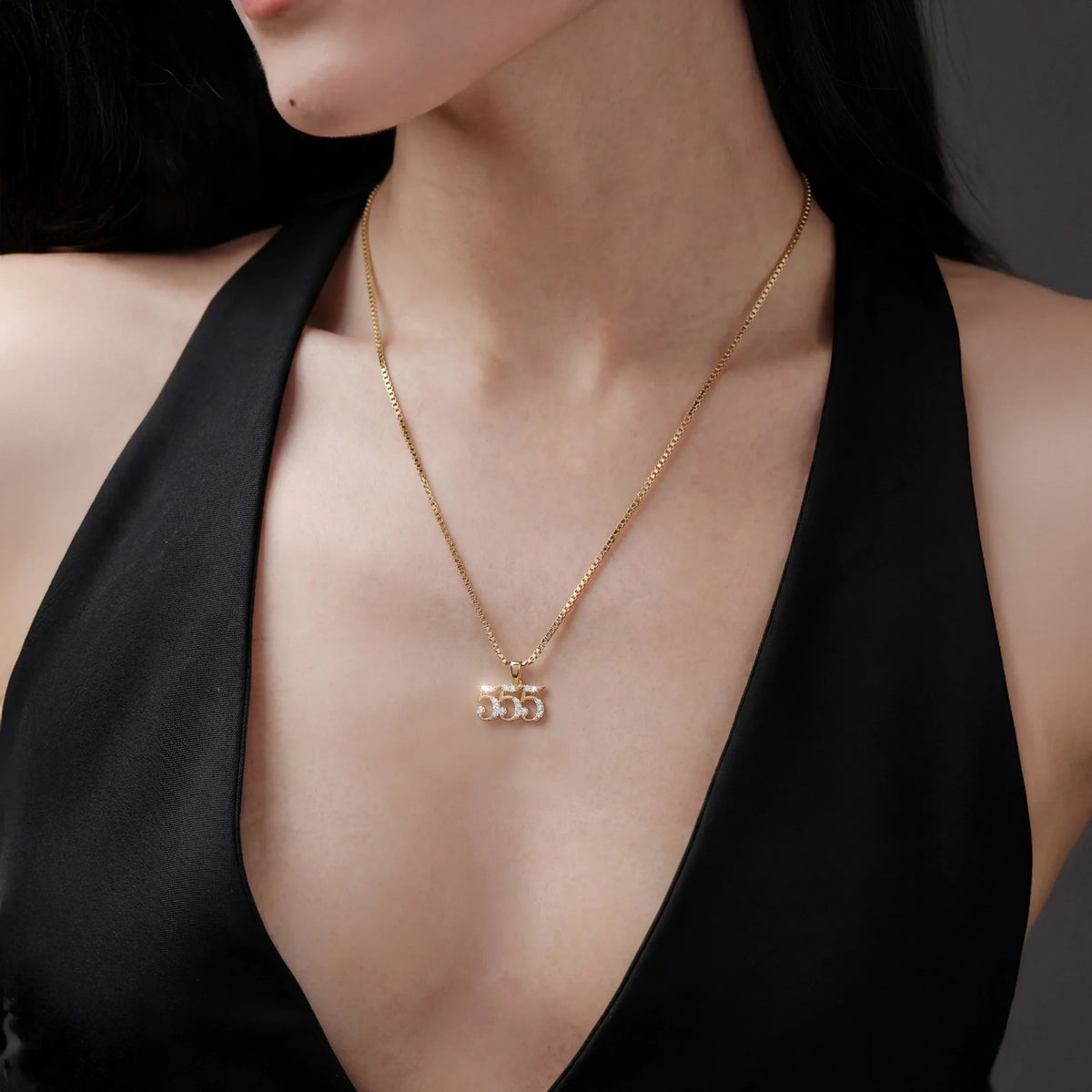 555 Sapphire Angel Number Charm