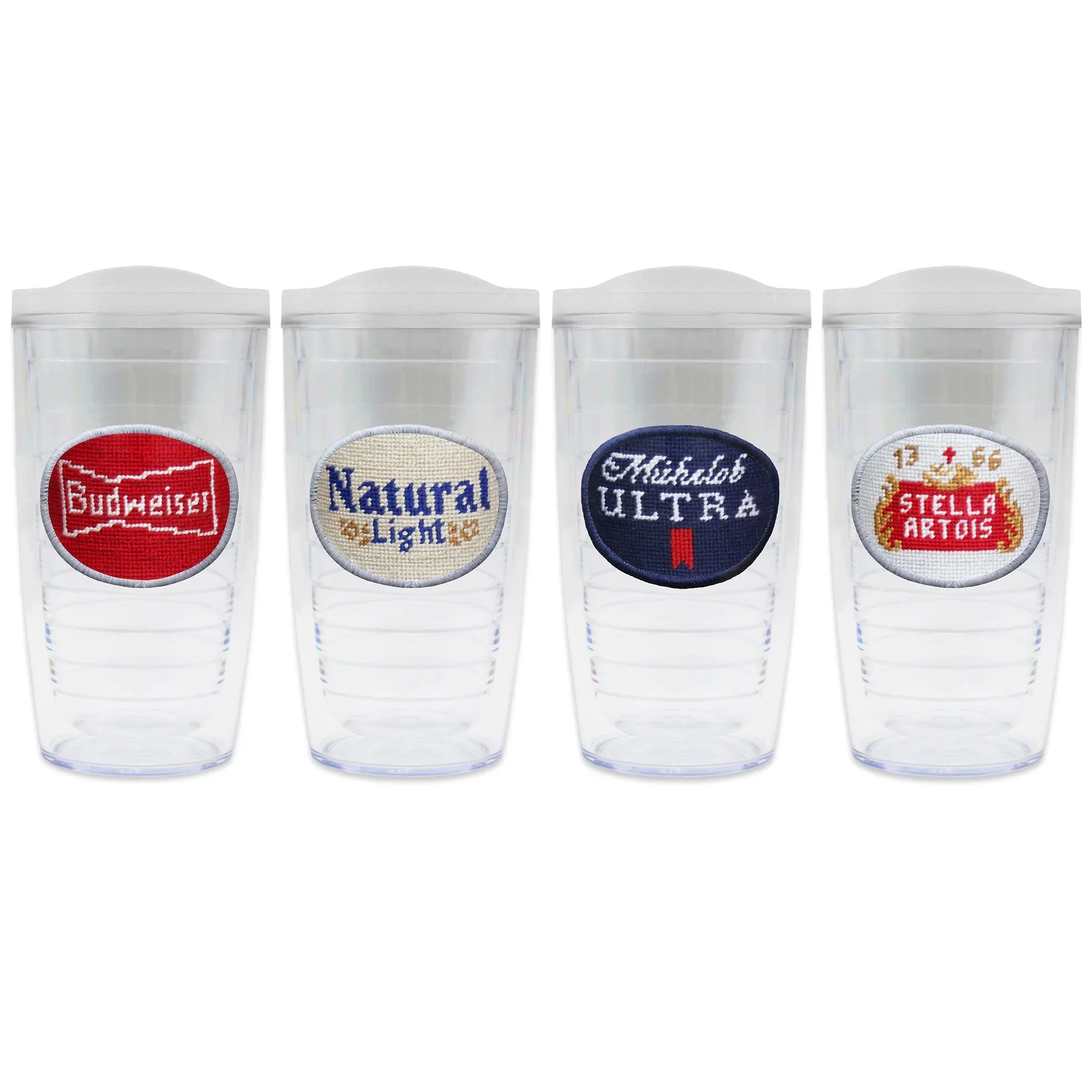 Anheuser Busch Tumbler Set With Lids