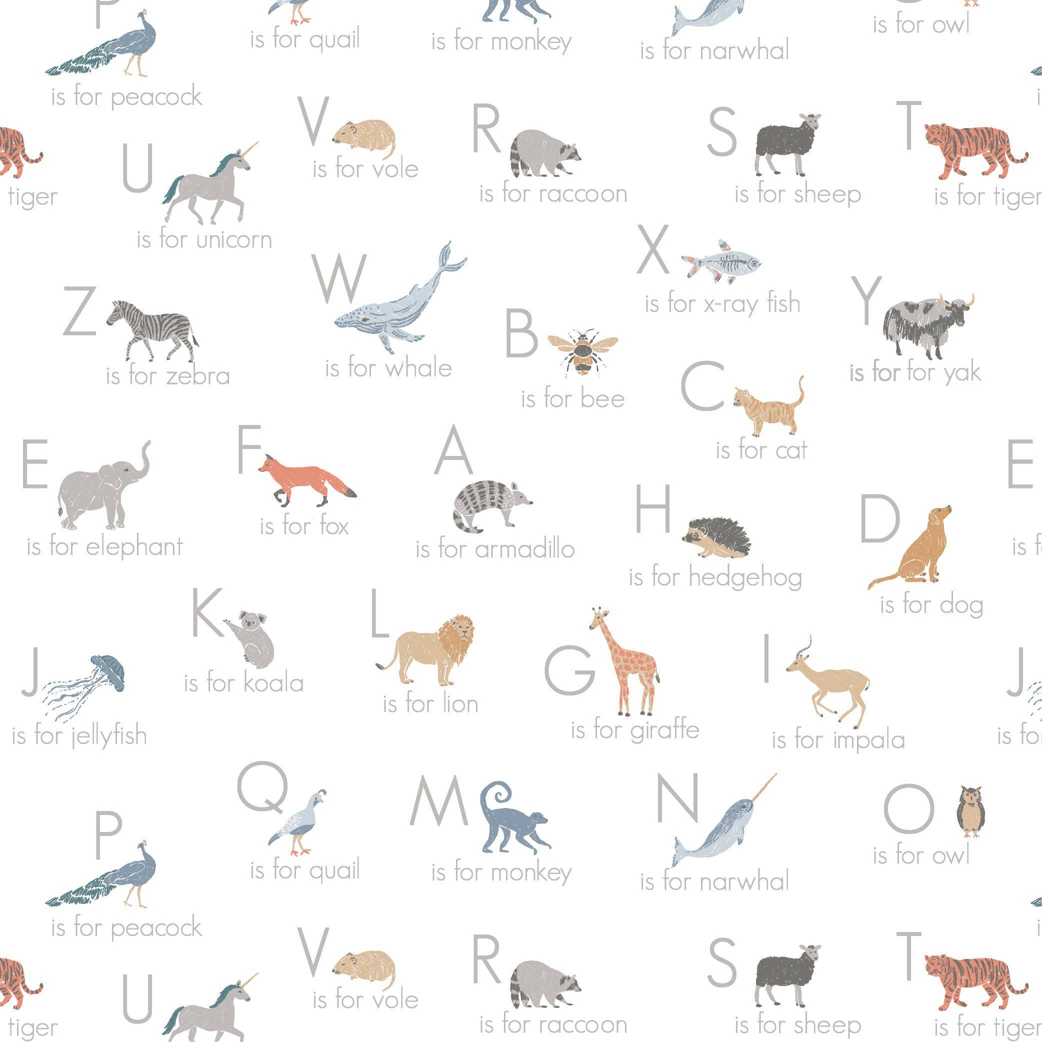 Animal Alphabet Oh So Soft Muslin Teether Blanket