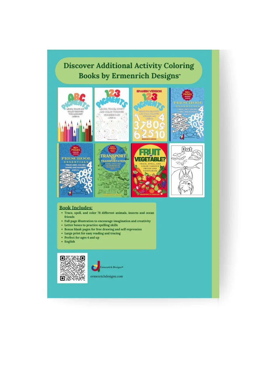 Animals, Insects And Ocean Friends Coloring Book